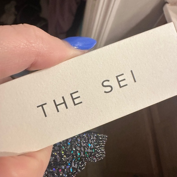 NWT The Sei One Shoulder Slit Galaxy Halo Evening Gown, Medium - Picture 8 of 8